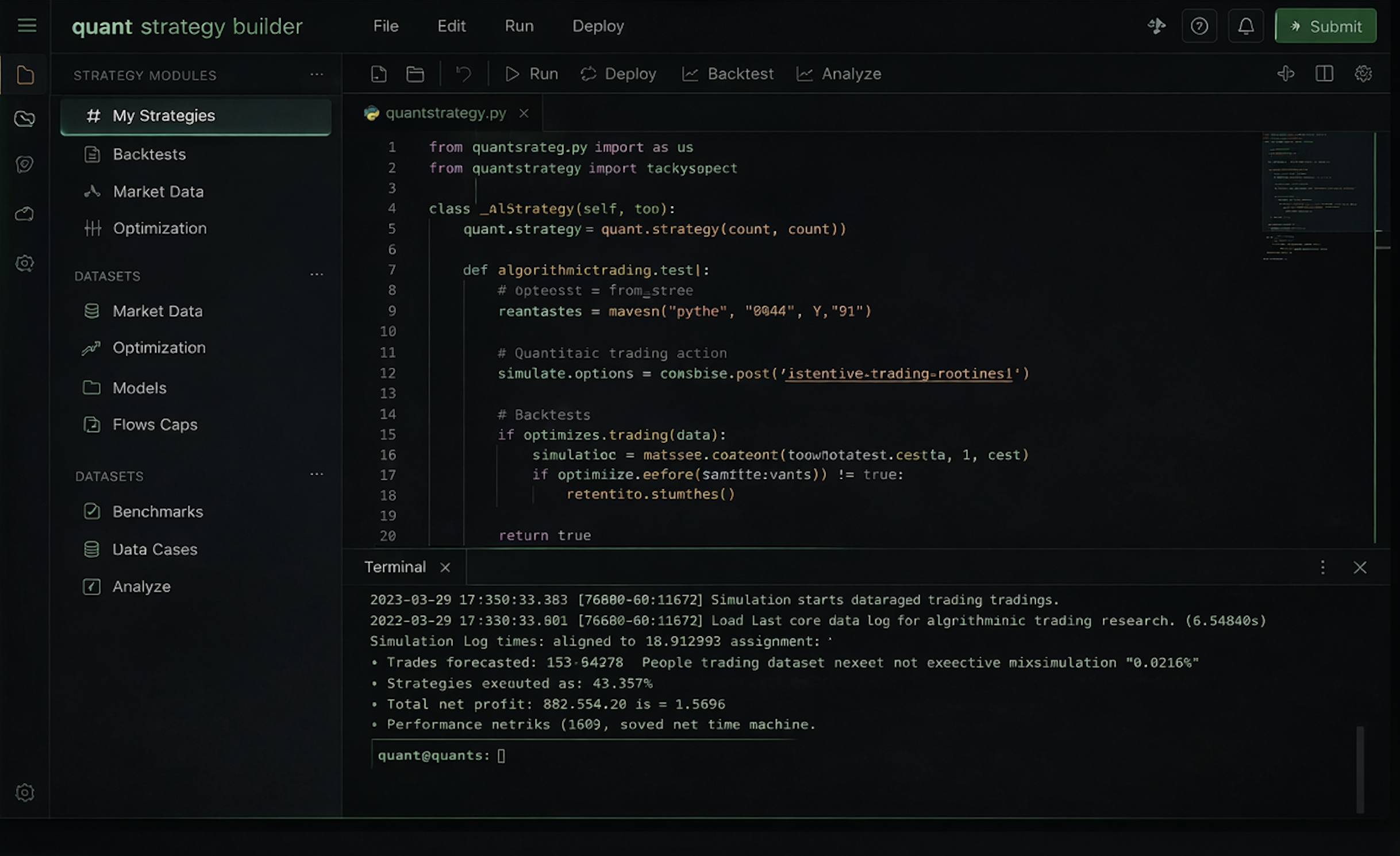 Quant Strategy Builder